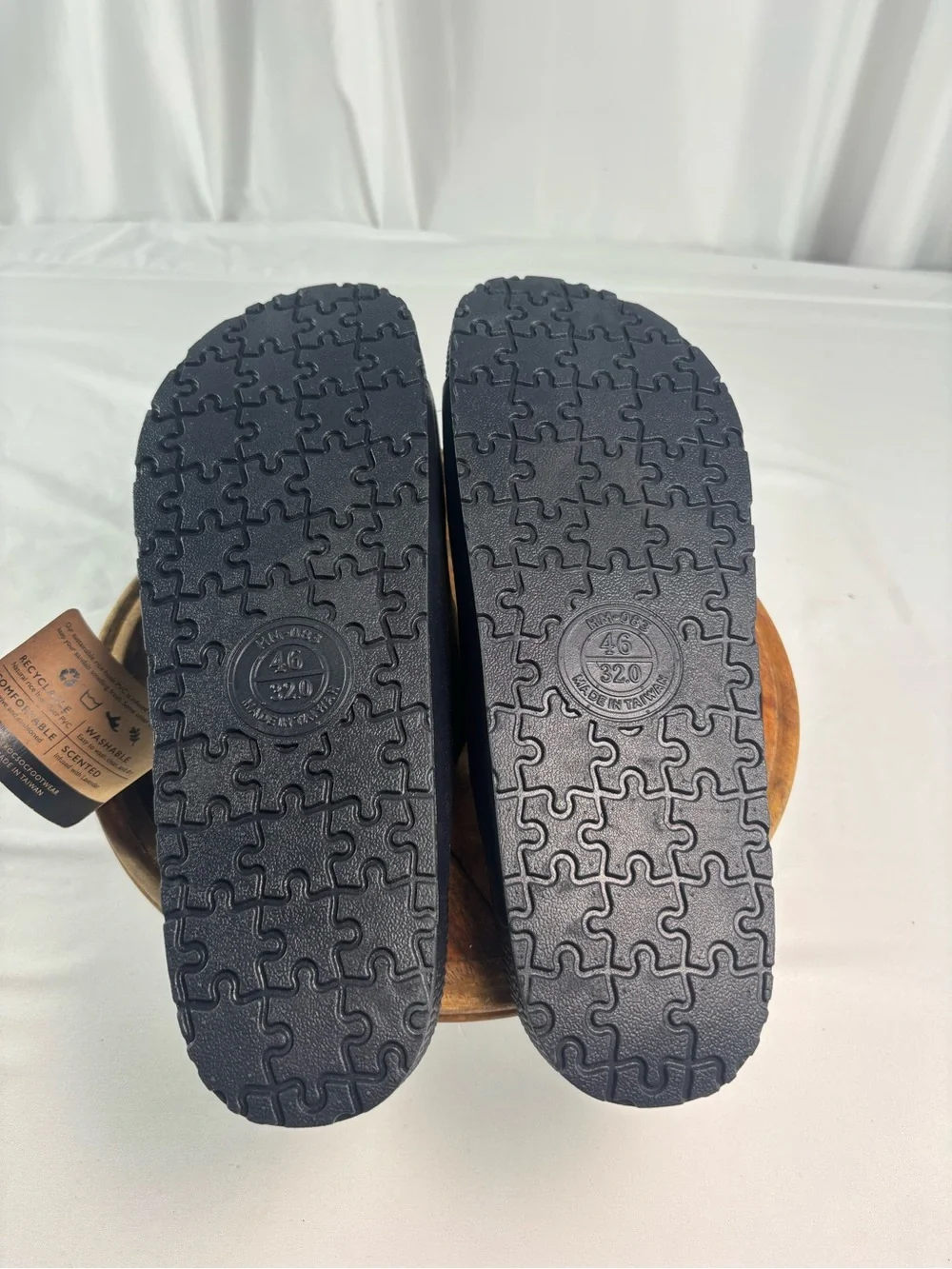 TECS Men's Size 13 Double Strap Comfort Sandals NWT Black